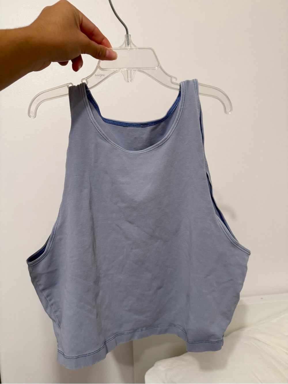 Aritzia TNA Women’s Sleeveless Crop Tank Top - Light Blue - Size M
